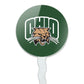 Graphics & More Ohio University Primary Logo Cupcake Picks Toppers Decoration Set Of 6