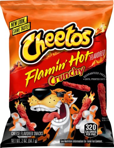 Cheetos Flamin' Hot Crunchy 2.0 Oz (Pack Of 5)