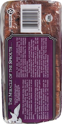 Food For Life Bread Sprouted Cinnamon Raisin Organic, 24 oz