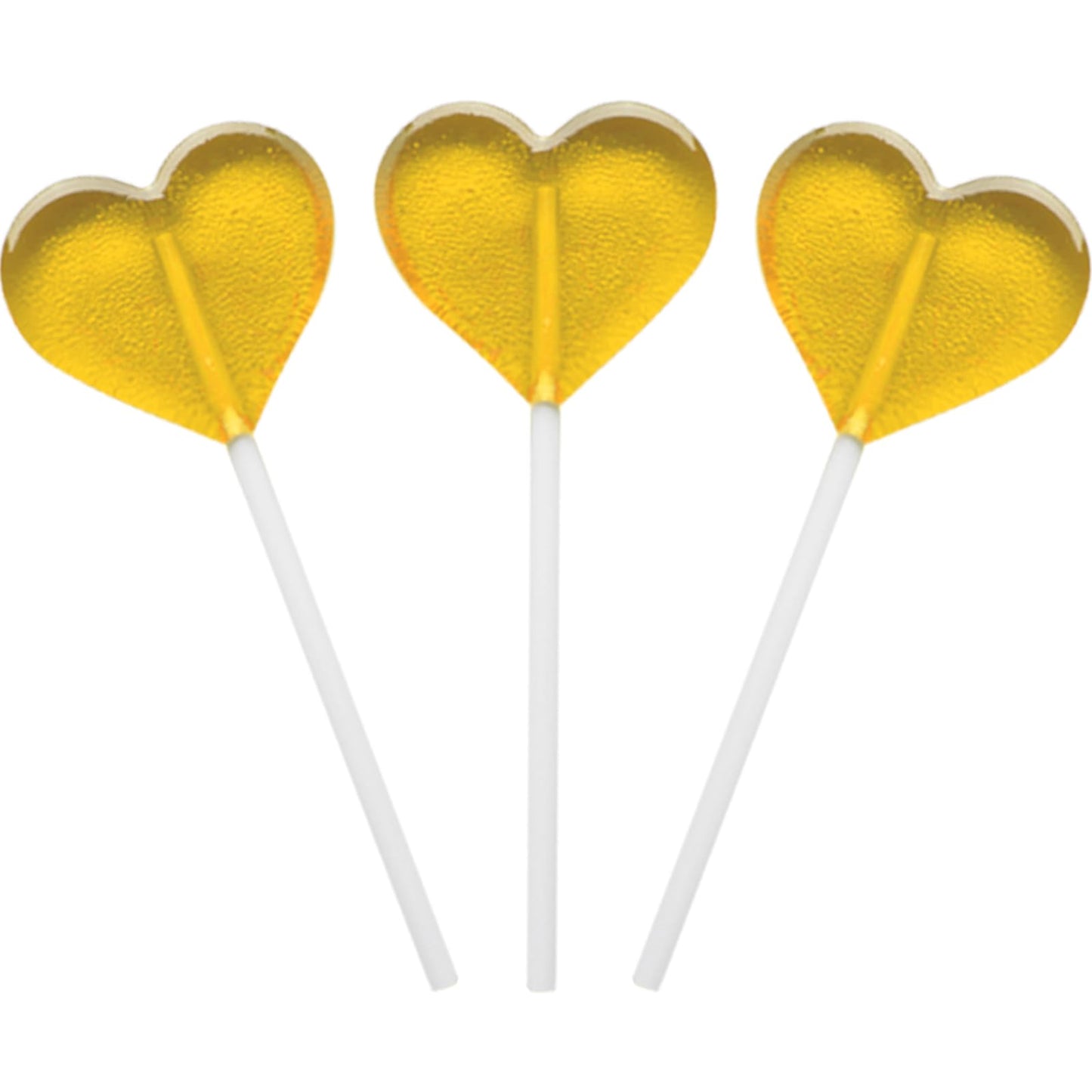 Fruidles Lollipops Mini Heart Shaped Flavored Delicious Lollipop, Individually Wrapped, 5G Lollipop (120 Lollipops, Lemon)