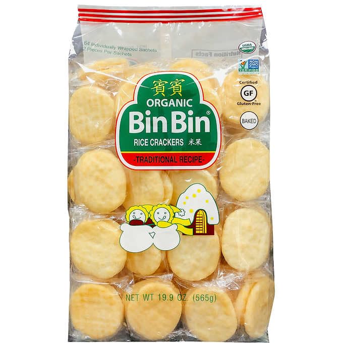 Bin Bin Organic Rice Crackers 19.9 Oz