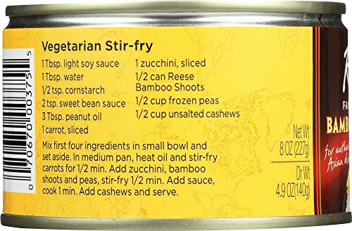 Reese Sliced Bamboo Shoots, 8-Ounces (Pack Of12)