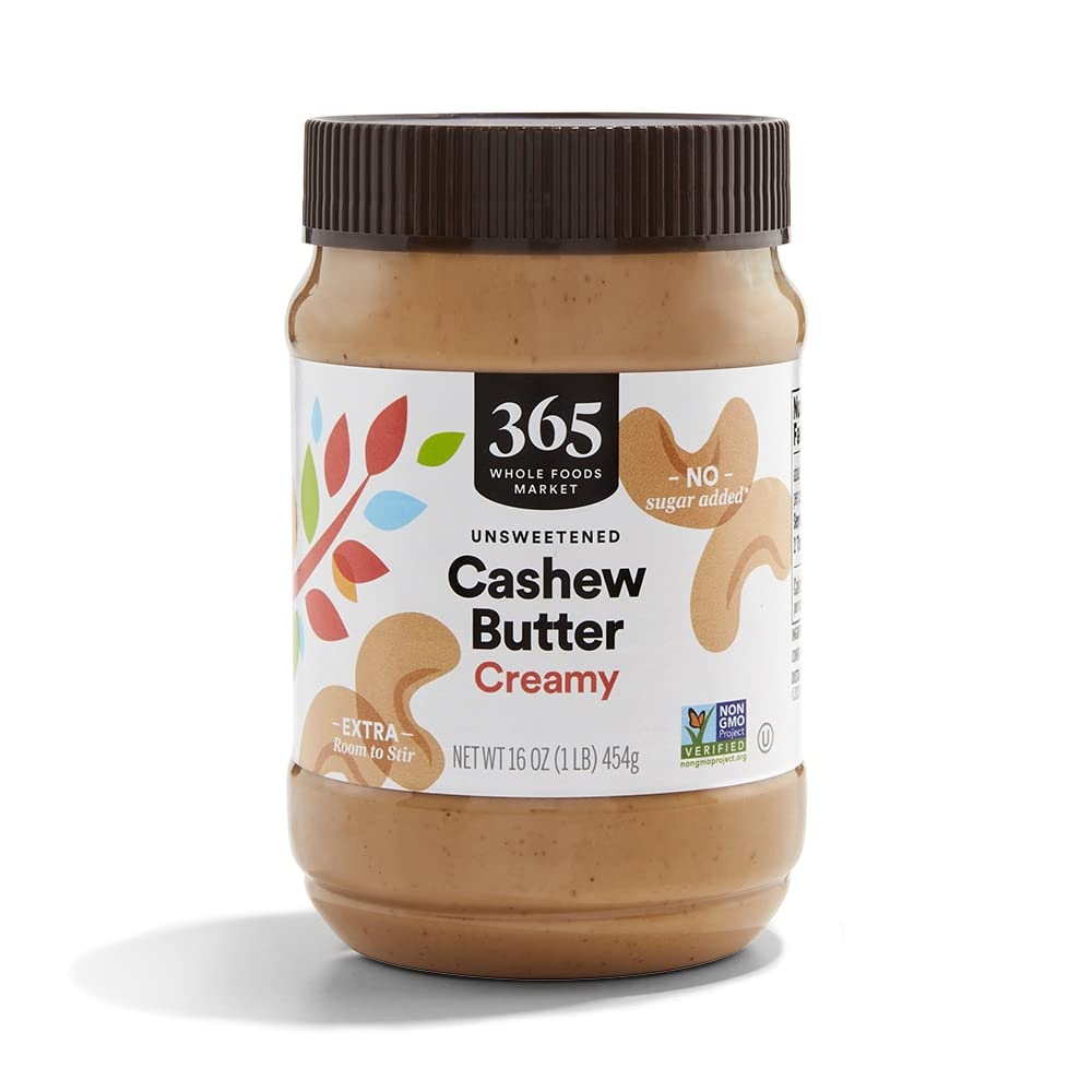 365 by Whole Foods Market Creamy Cashew Butter, 16 Ounce, Pack of 1