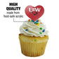 GRAPHICS & MORE Cupcake Picks Set of 6, Acrylic, University of the Incarnate Word, Heart Decoration, One Size, Model CUPCAKE.HEART.CLCINC.Z008334