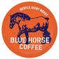 Blue Horse Coffee Pods, Medium Roast, 24ct Single Serve, Compatible with K Cups 2.0, 100% Arabica Beans, Bold & Aromatic Flavor