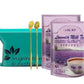 Gino Lavender Milk Tea, 14 Oz (400 G), With 2 Inspiration Industry Coffee Spoons (2 Packs)