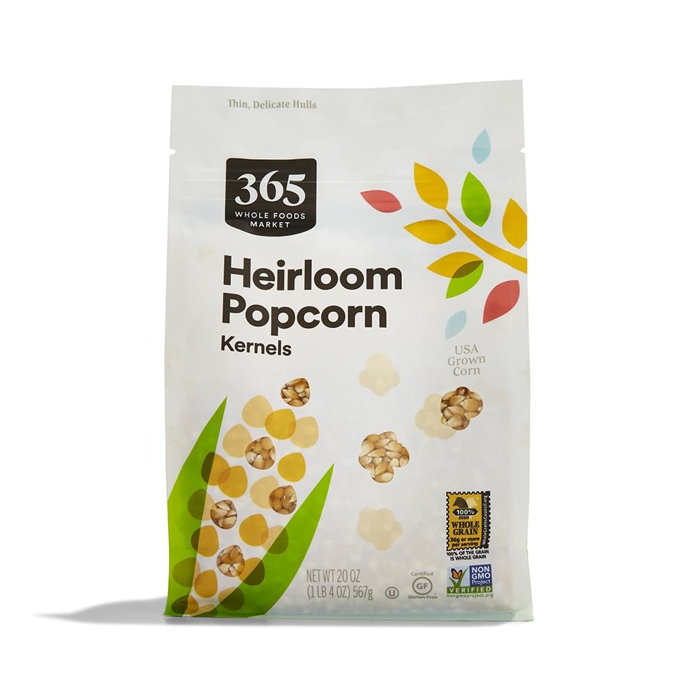 365 by Whole Foods Market Heirloom Popcorn Kernels, 20 Ounce, Pack of 1