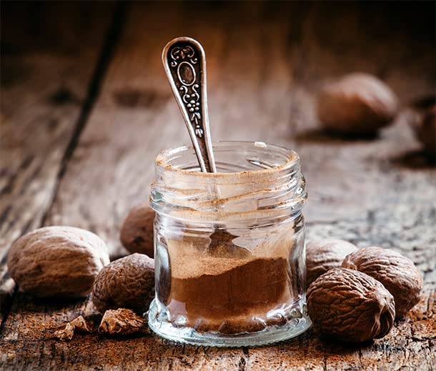 Unpretentious Whole Nutmeg, Gluten Free, 1 lb Resealable Bag, Ideal for Holiday Dishes & Baked Goods