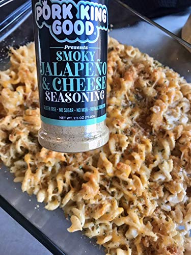 Pork King Good Seasoning - Smoky Jalapeo & Cheese - Great for Cooking and Popcorn Seasoning - Keto Friendly, Paleo, No MSG, Glut