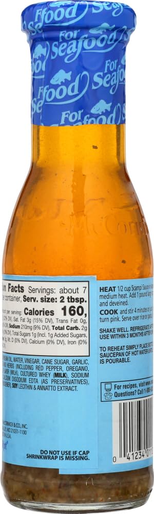 McCormick Scampi Seafood Sauce, 7.5 oz (Pack of 6)