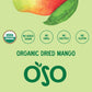 Oso Snacks Organic Dried Mango Slices, 5LB Bulk Bag, No Sugar Added, 100% Fruit, Premium Quality