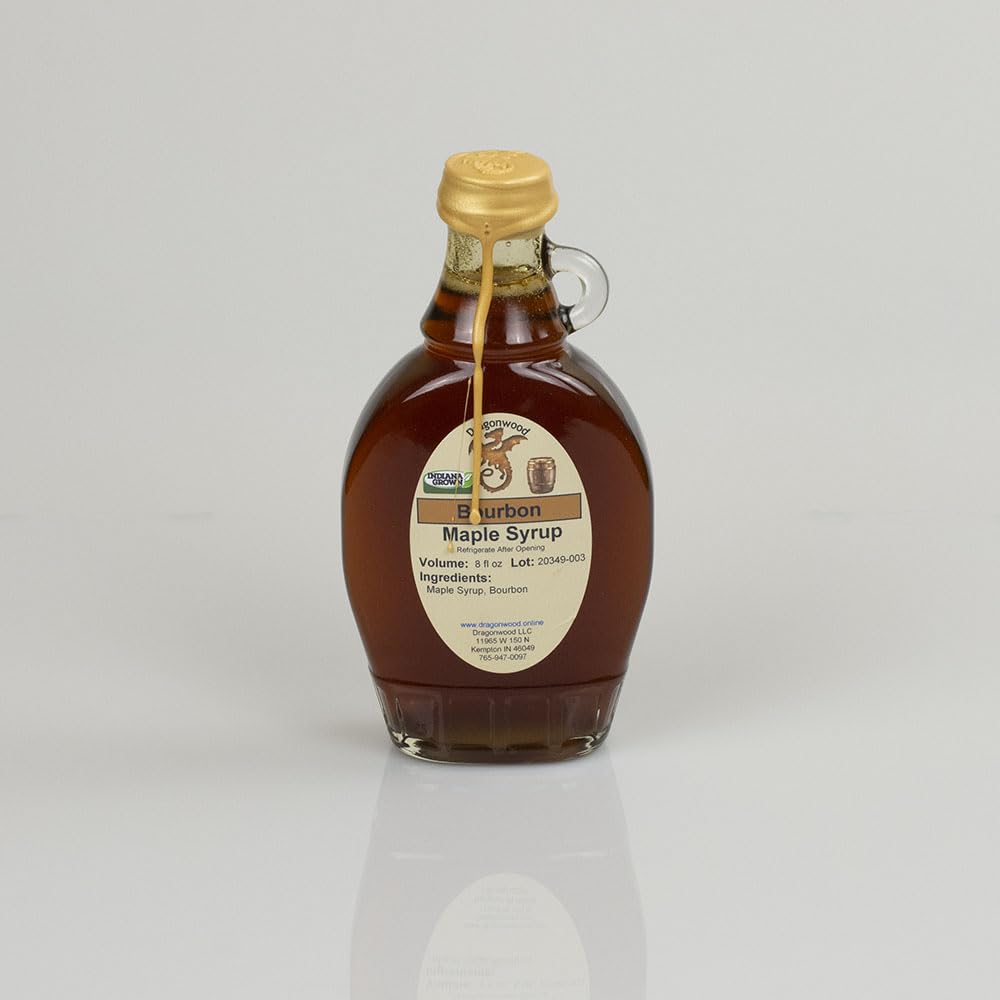 Flavor Blend Maple Syrup - Playter Than Flavor Blend Barrel - Made In The Usa With Pure Maple Syrup- For Pancakes And Waffles - Gifts For Dad - By Dragonwood (8 Fl Oz Glass Bottle)