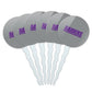 GRAPHICS & MORE Cupcake Picks Set of 6, Acrylic, University of Mount Union, One Size, Model: CUPCAKE.ROUND.CLCMUC.Z007792