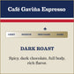 Caf   Gavia Espresso Roast Regular Ground Coffee, 100% Arabica, 10 Oz Can