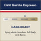 Caf   Gavia Espresso Roast Ground Coffee: Rich, Dark Roast Blend with Spicy, Dark Chocolate Notes -For Espresso Machines, Lattes