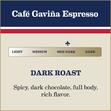 Caf   Gavia Espresso Roast Ground Coffee: Rich, Dark Roast Blend with Spicy, Dark Chocolate Notes -For Espresso Machines, Lattes