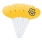 GRAPHICS & MORE Heart Cupcake Picks Set of 6, Acrylic, Marquette University, One Size