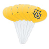 GRAPHICS & MORE Heart Cupcake Picks Set of 6, Acrylic, Marquette University, One Size