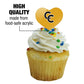 GRAPHICS & MORE Cupcake Picks Set of 6 Acrylic Heart Toppers One Size Colorado College Model CUPCAKE.HEART.CLCCCL.Z008774