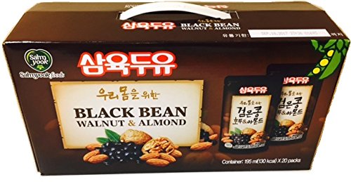 Sahmyook Black Bean Walnut Almond Soy Milk - 6.5 Fl Oz (Pack of 20)