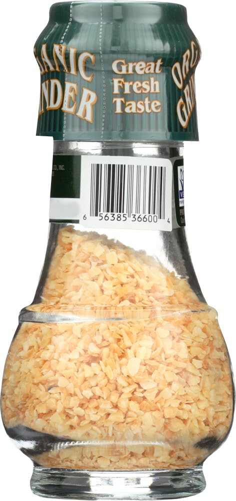 Drogheria & Alimentari Organic All Natural Spice Grinder Garlic, 1.76 Ounce Jars (Pack of 3)
