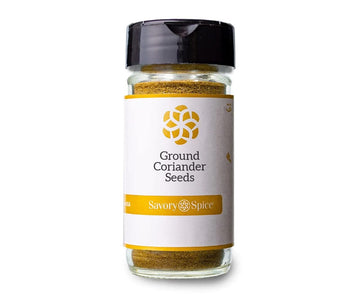 Savory Spice Ground Coriander Seeds - Freshly Ground Coriander Powder for Cooking | Gluten-Free Coriander Seasoning (Medium Jar 