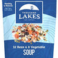 Thousand Lakes 32 Bean And 8 Vegetable Dry Soup Mix - 1 Pound | Low Sodium | No Fat | High Fiber | 20+ Servings | Vegan