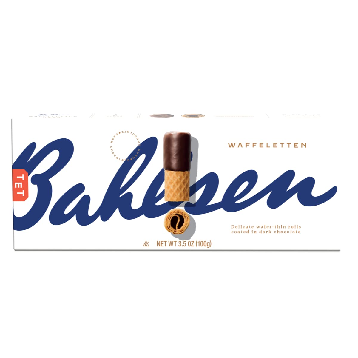 Bahlsen, Wafer Roll Drk Choc, 3.5 Oz, (Pack Of 12)