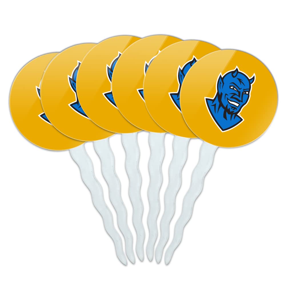 Fredonia State University Secondary Logo Cupcake Picks Toppers Decoration Set of 6