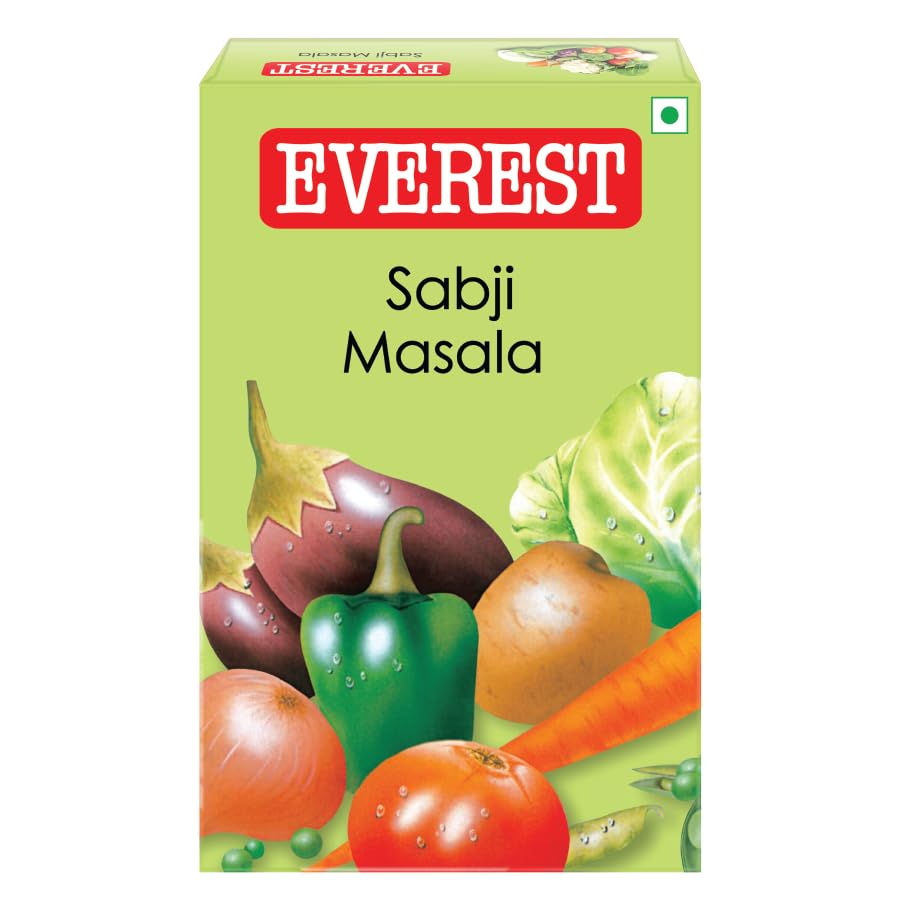 Everest Subji Masala, 50 Gram - Black Pepper,Cardamom,Cumin,Ginger,Nutmeg,Turmeric, Powder