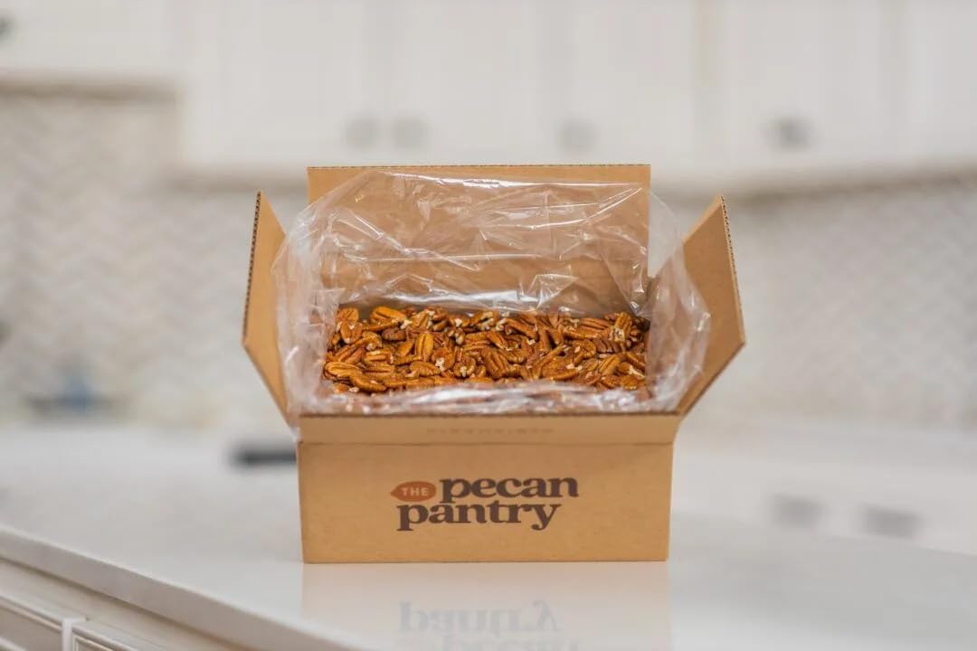 The Pecan Pantry Pecan Halves - Natural, Raw Fancy Pecans Pieces For Dishes And Desserts - U.S.A. Grown - Flavourful, Freshly Sh