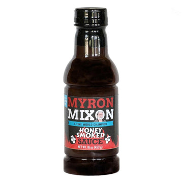 Myron Mixon BBQ Sauce - Honey Smoked, Gluten-Free, MSG-Free, 16 Oz Bottle, Pack of 1