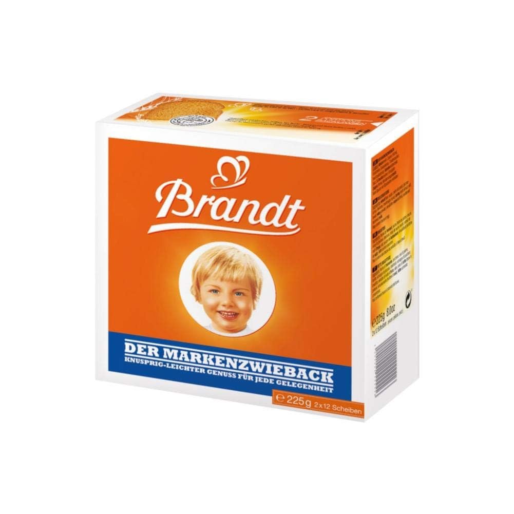 Brandt Der Markenzwieback ( Rusk Bread ) - 225 G