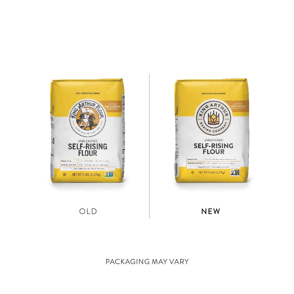King Arthur Unbleached Self Rising Flour, Non-GMO, 5 lbs, 80 Ounce