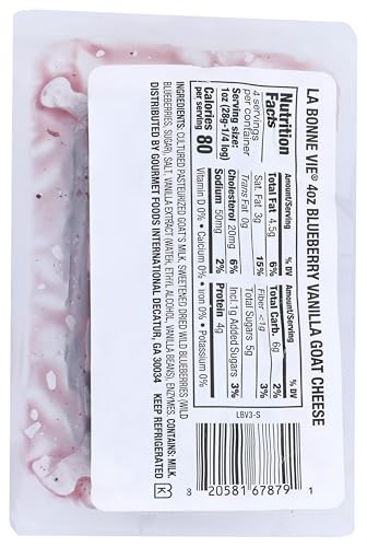 La Bonne Vie, Blueberry Vanilla Goat Log Oz, 4 Ounce