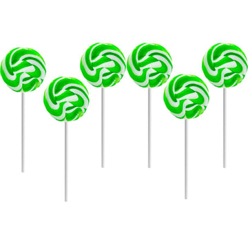 Fruidles St. Patrick's Day Swirl Lollipops, Party Favor Box, Individually Wrapped (24-Pack)
