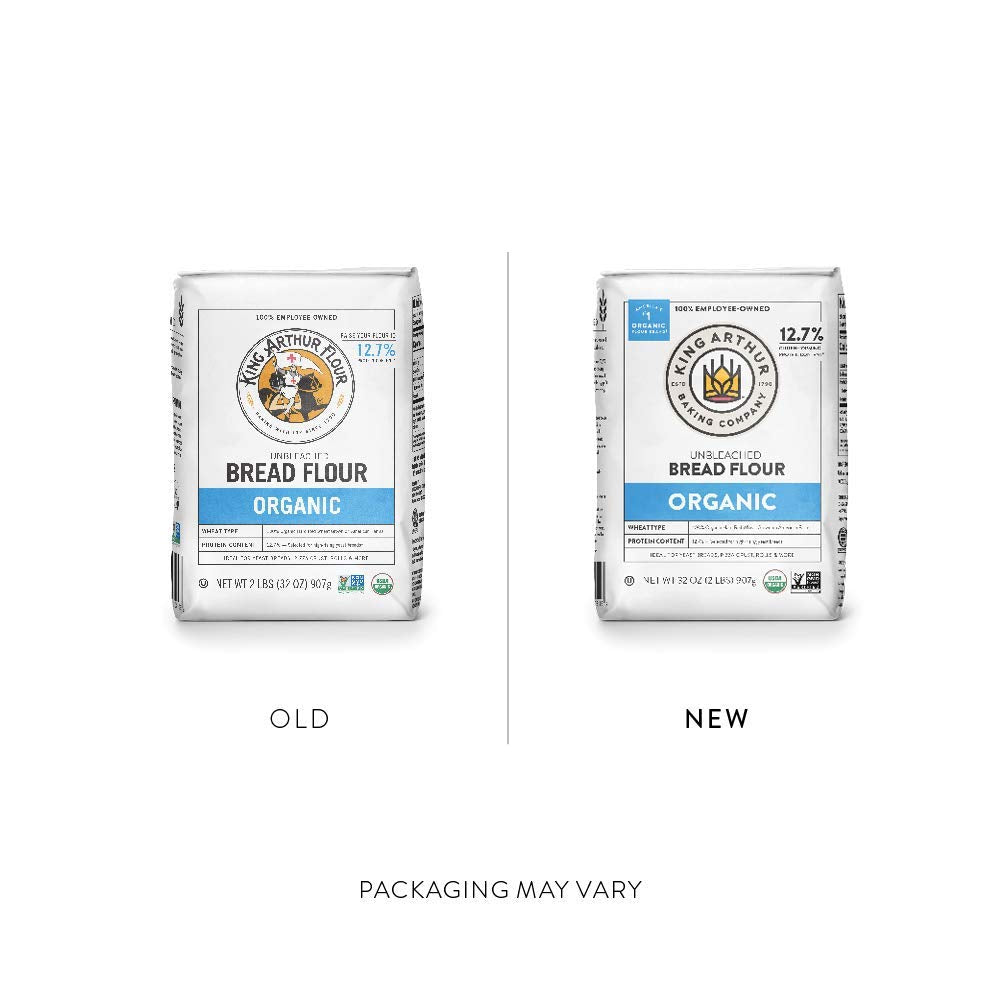 King Arthur Organic Bread Flour 2 Lb Bags (2)