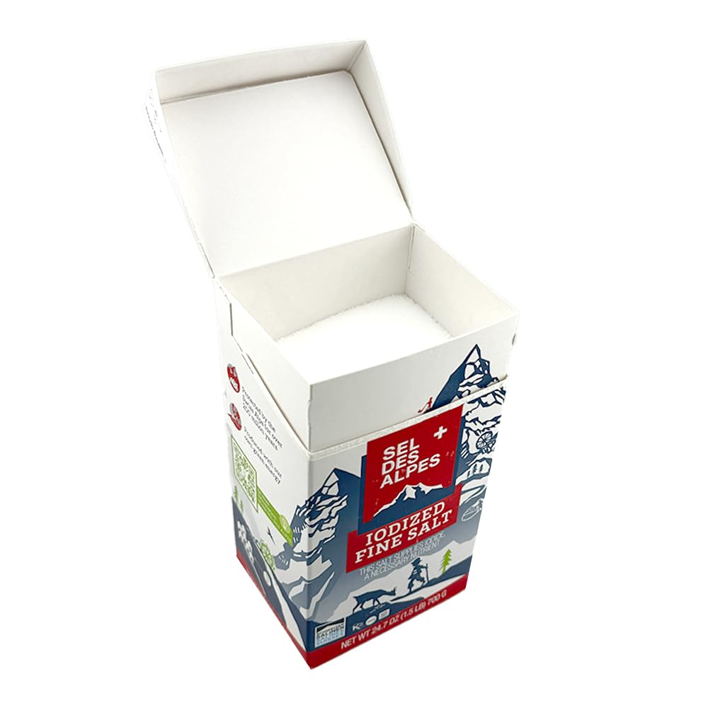 SEL DES ALPES IODIZED FINE SALT 24.7 OZ (1.5 LB) 700 G