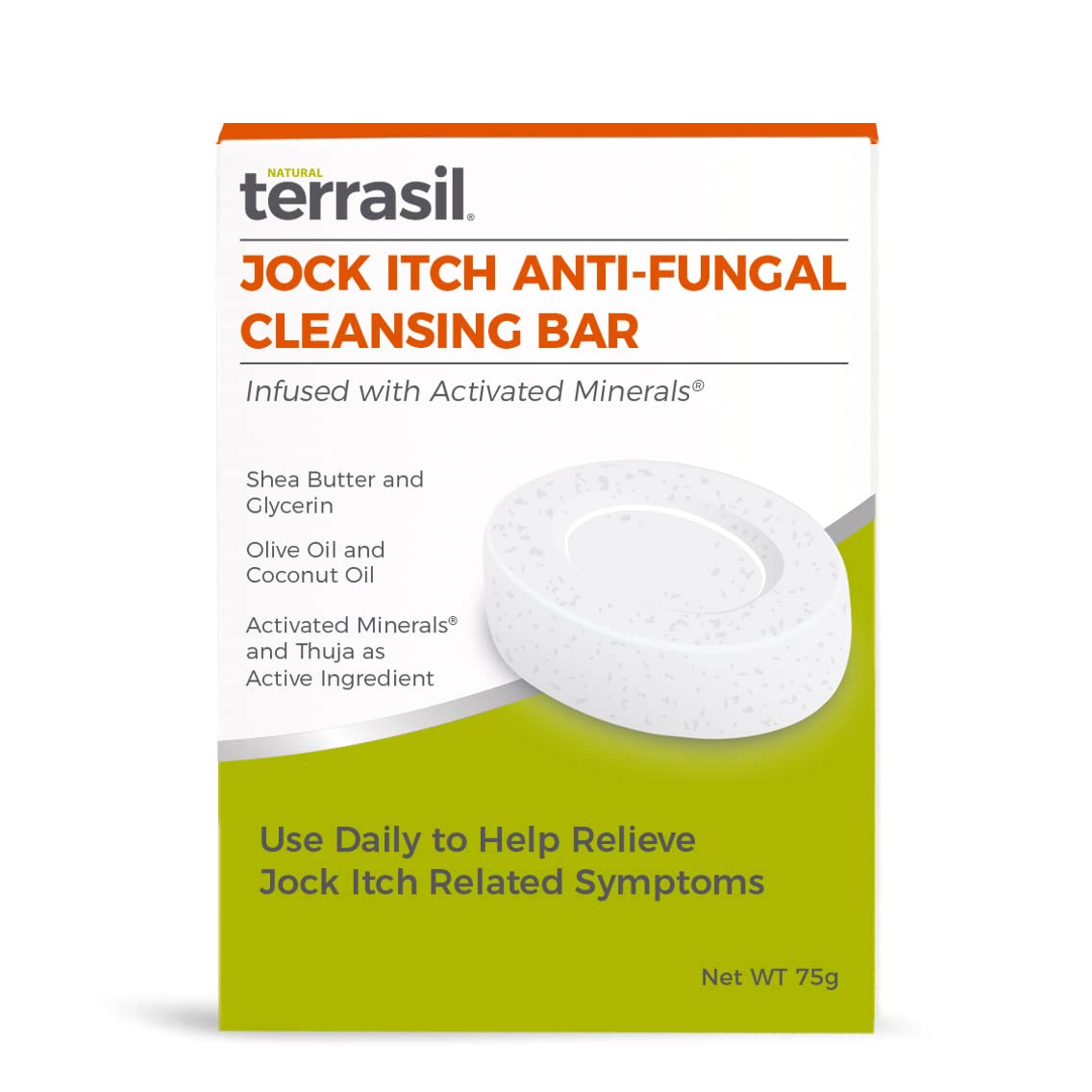 Jock Itch Soap By Terrasil - Antifungal Cleansing Soap Bar For The Treatment Of Jock Itch For Men, Ringworm & Other Fungal Infec