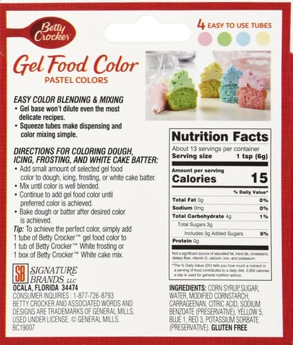 Betty Crocker, Pastel Green Food Color, 2.7 Ounce