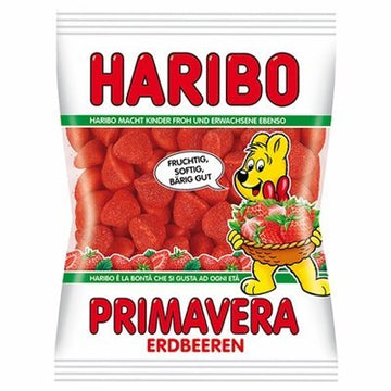 Haribo Primavera Strawberry Gummy Candy -Pack Of 6 X 200 G