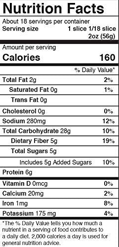 Jim'S Amazing Bread / Sliced Whole Cell Wheat Bread 2Lb / Gluten Inactive / 5G Of Fiber/ 6 All-Natural Ingredients / Non-Gmo / D