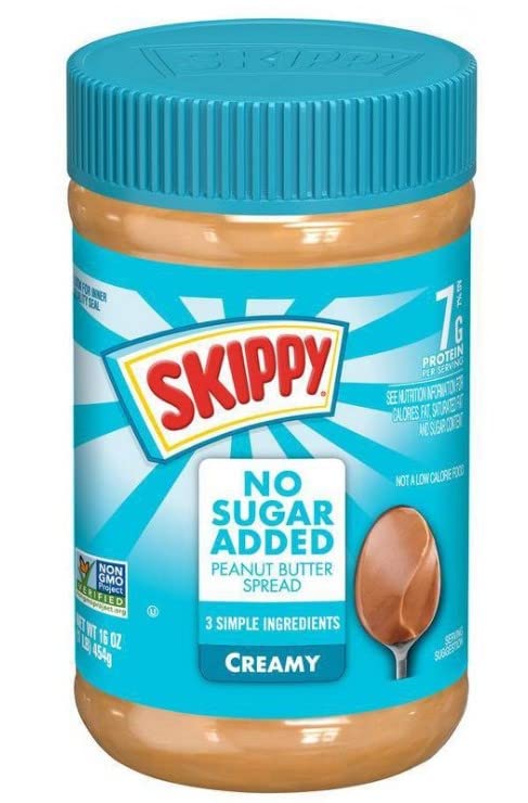 Skippy No Sugar Added Peanut Butter Spread 16Oz (2)