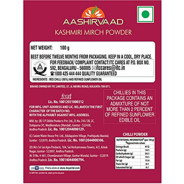 Aashirvaad Kashmiri Mirch Powder, 100G