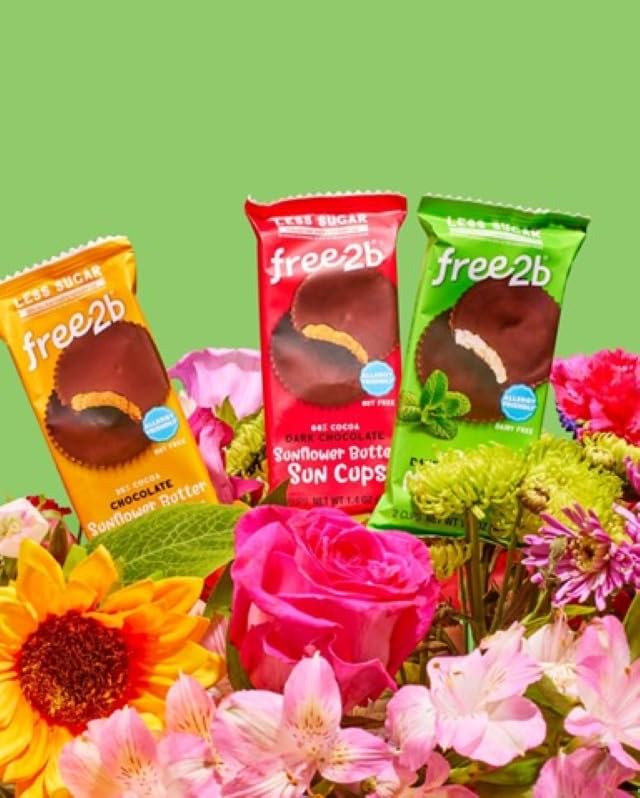 Free2B Chocolate Cups, School Safe And Allergy Friendly - Gluten-Free, Dairy-Free, Nut-Free, And Soy-Free - (Variety Pack 2-Cup