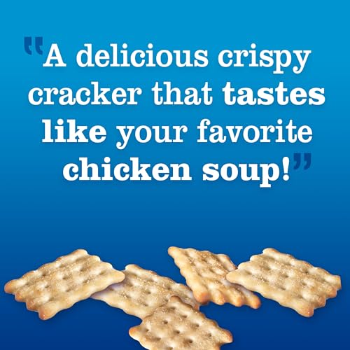 Chicken in a Biskit Original Baked Snack Crackers, Bulk Lunch Snacks, 6 - 7.5 oz Boxes