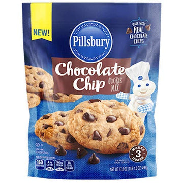 Pillsbury Chocolate Chip Cookie Mix, 17.5-Ounce (Pack Of 6)