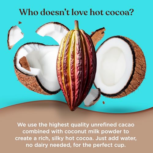 Four Sigmatic Calm Mushroom Cocoa Mix | Organic Mylk Hot Cocoa Mix With Reishi Mushroom | Vegan, Dairy Free | 15 Servings