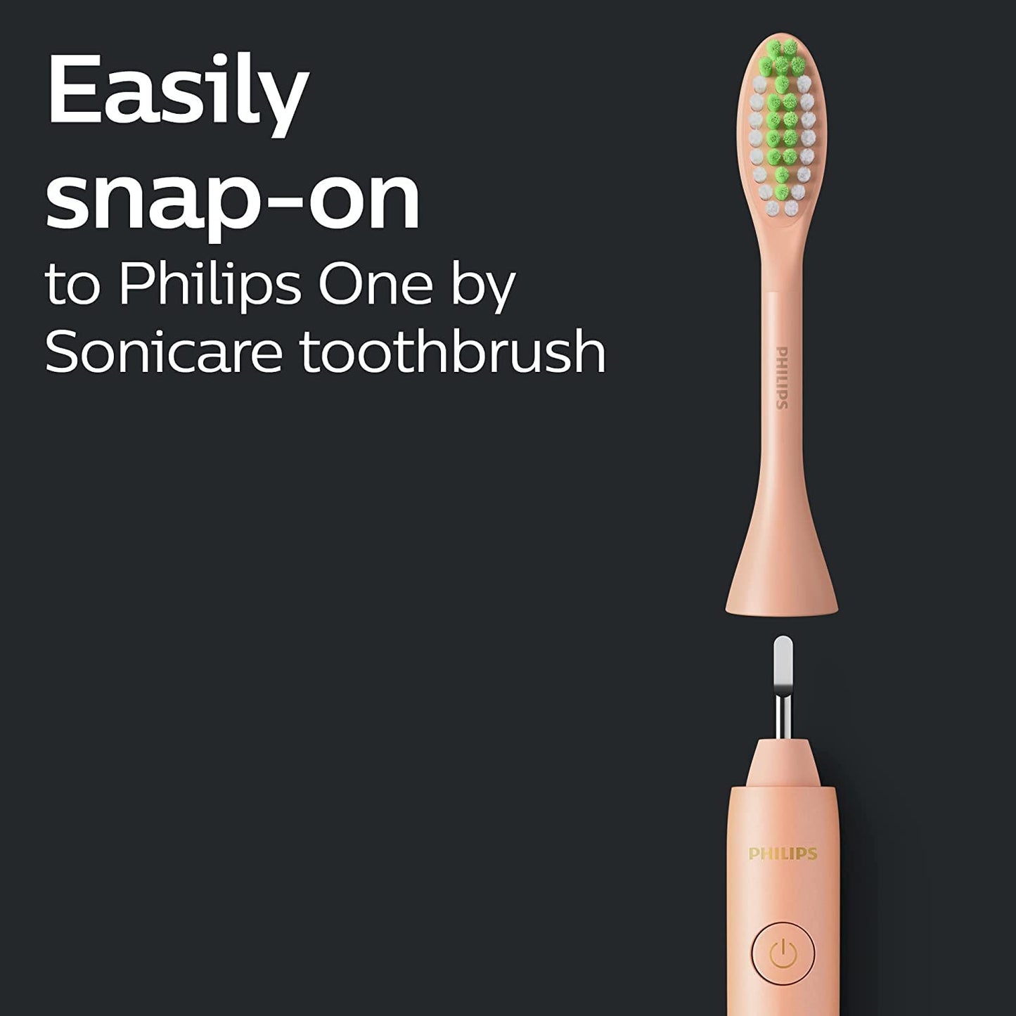 Philips One By Sonicare, 2 Brush Heads, Shimmer, Bh1022/05