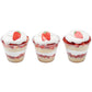 Fruit Shaped Sugar Decorations Cookie Cupcake Cake Edible Toppers 12 Pc (Strawberries)